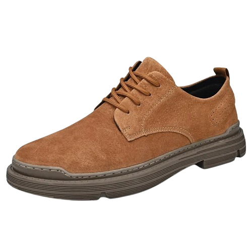Stilla | Suede Derby Sko Med Stablet Såle Udsalg