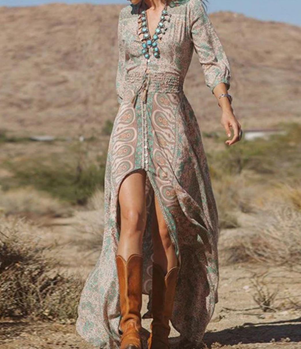 Stilla | Vintage Sommer Maxi Kjole