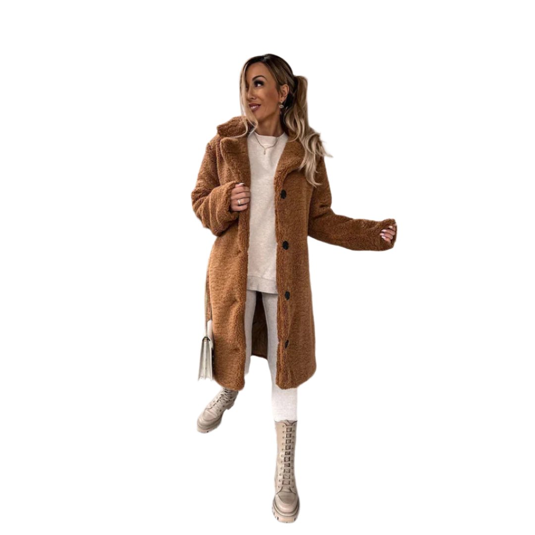 Stilla | Damefrakke Lang Teddy-Stil