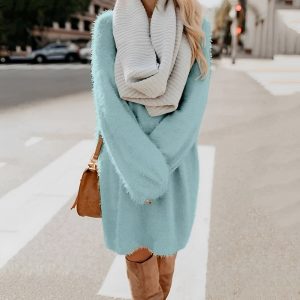 Stilla | Varm lang sweaterkjole