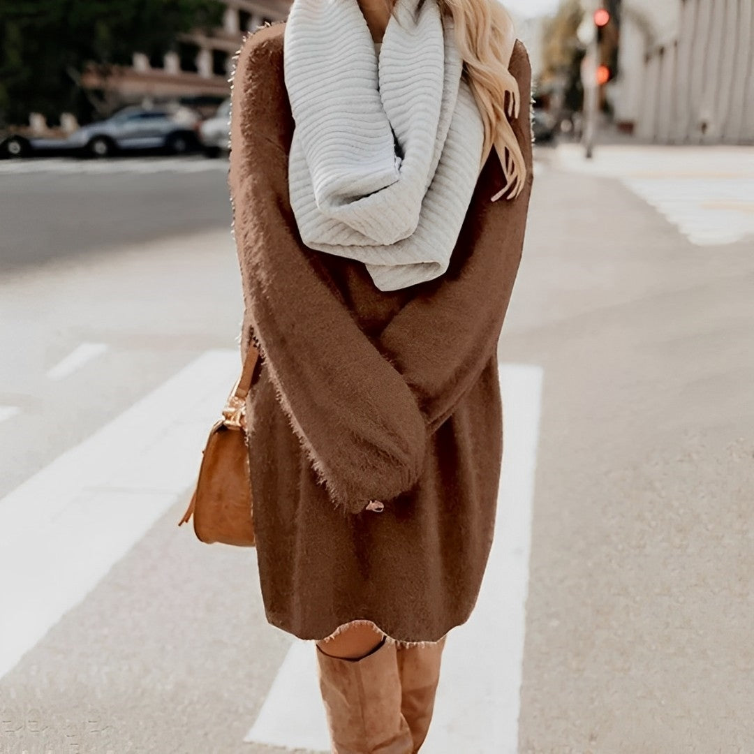 Stilla | Varm lang sweaterkjole