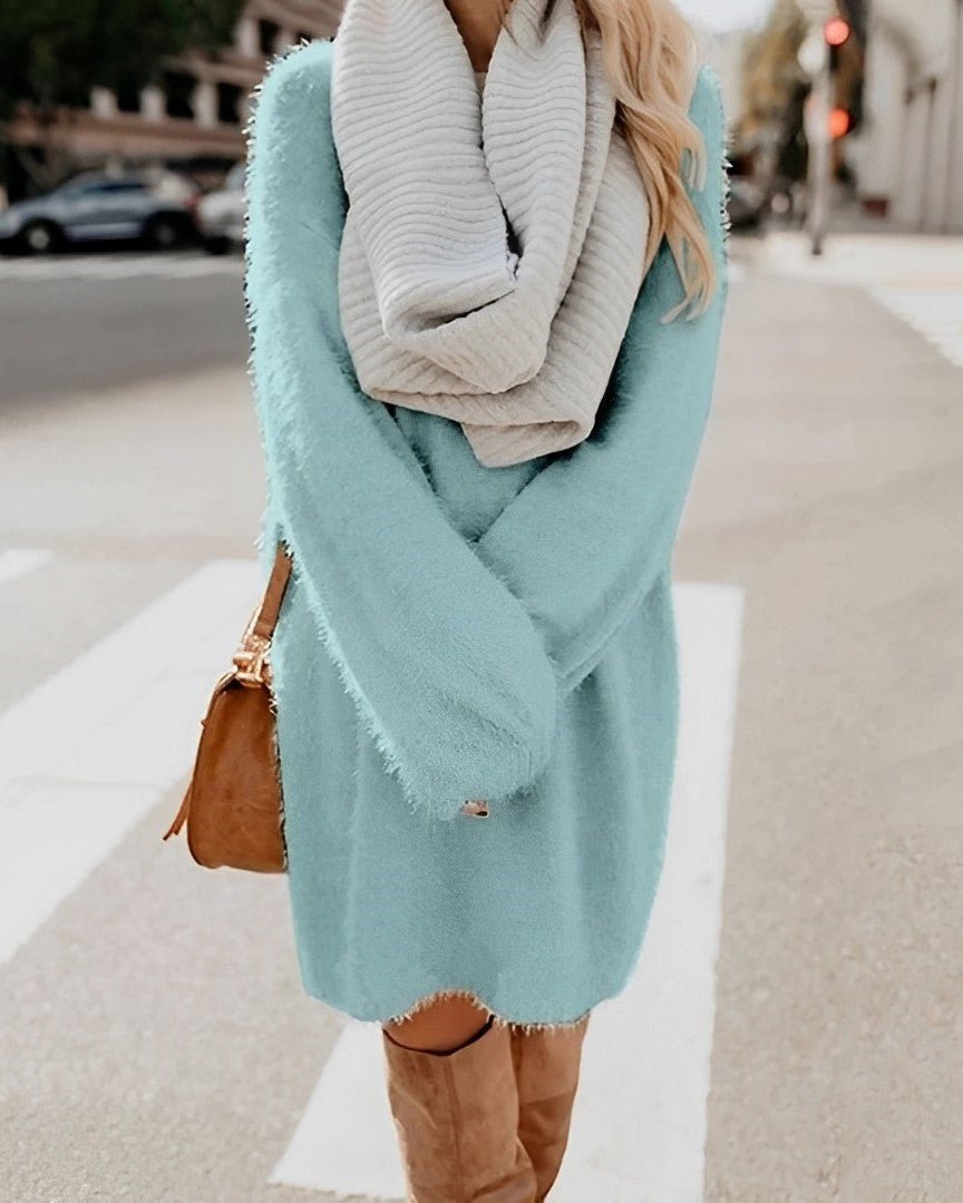 Stilla | Varm lang sweaterkjole