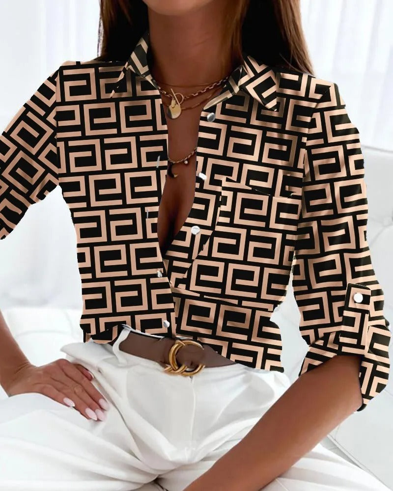 Stilla | Bluse Elegant bluse med tryk