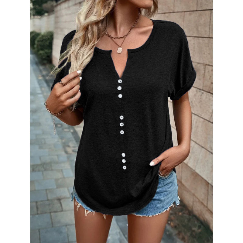 Stilla | Sommerbluse med knapdesign