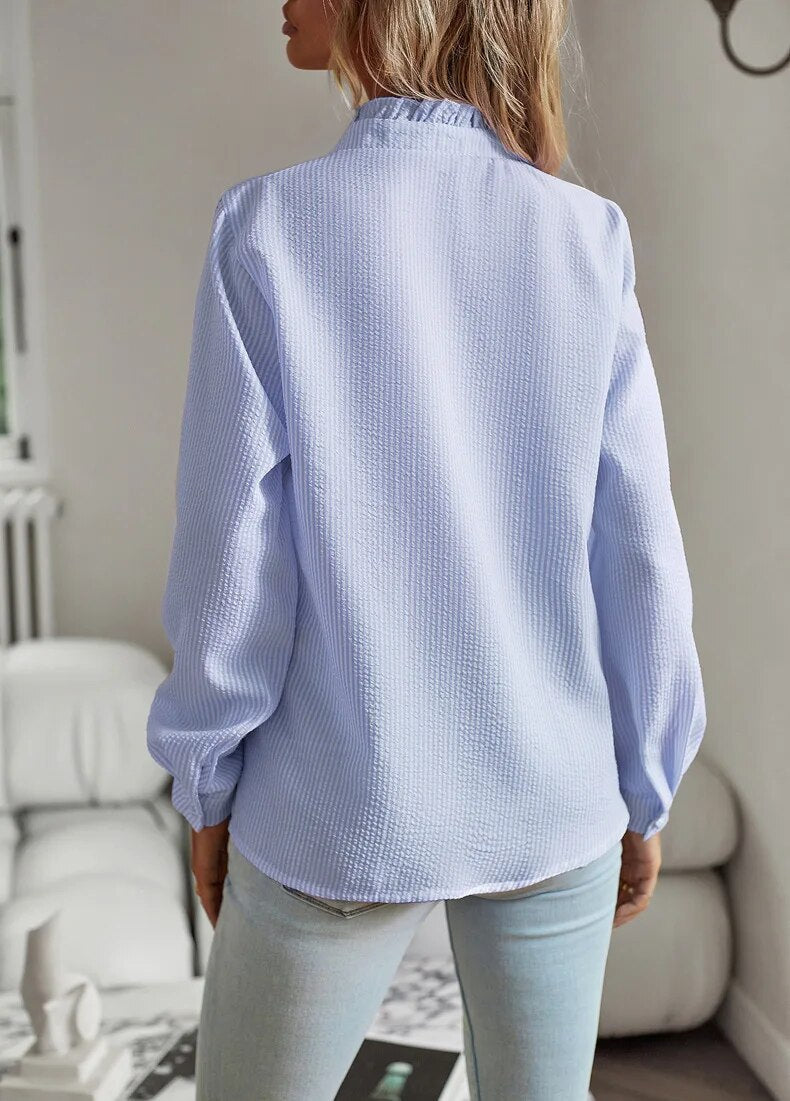 Stilla | Elegant Langærmet Skjorte Mode