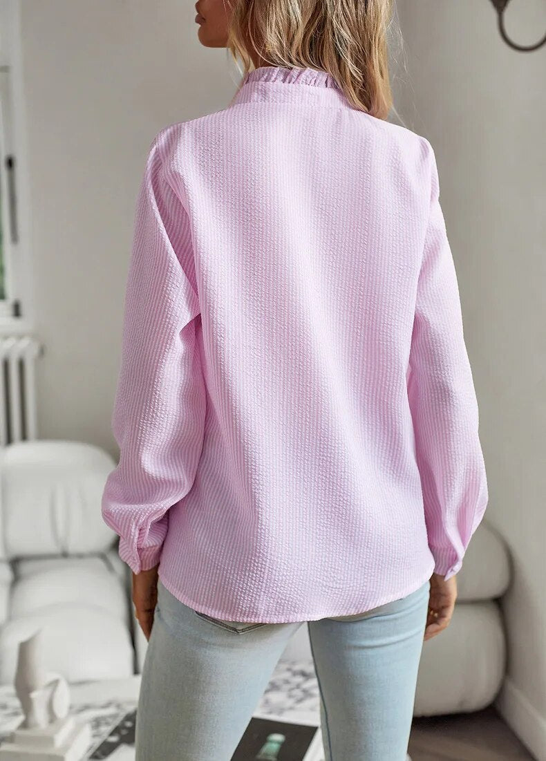Stilla | Elegant Langærmet Skjorte Mode