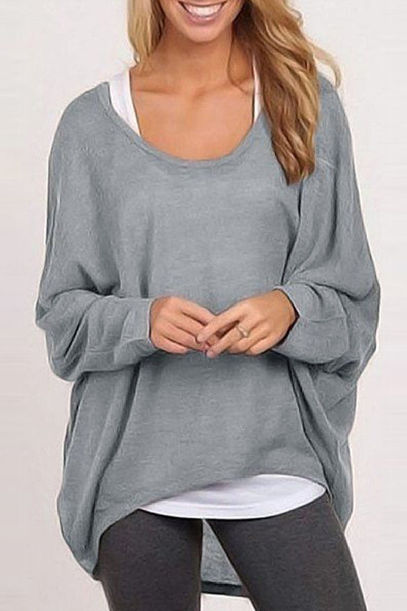Stilla | Lette T-shirts Med Rund Halsudskæring Af Ensfarvet Patchwork