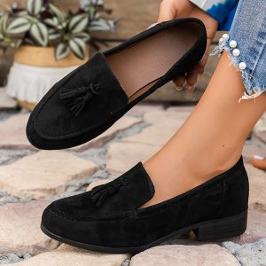Stilla | Tassel Loafers Slip on Sko Til Hverdag Med Blød Sål