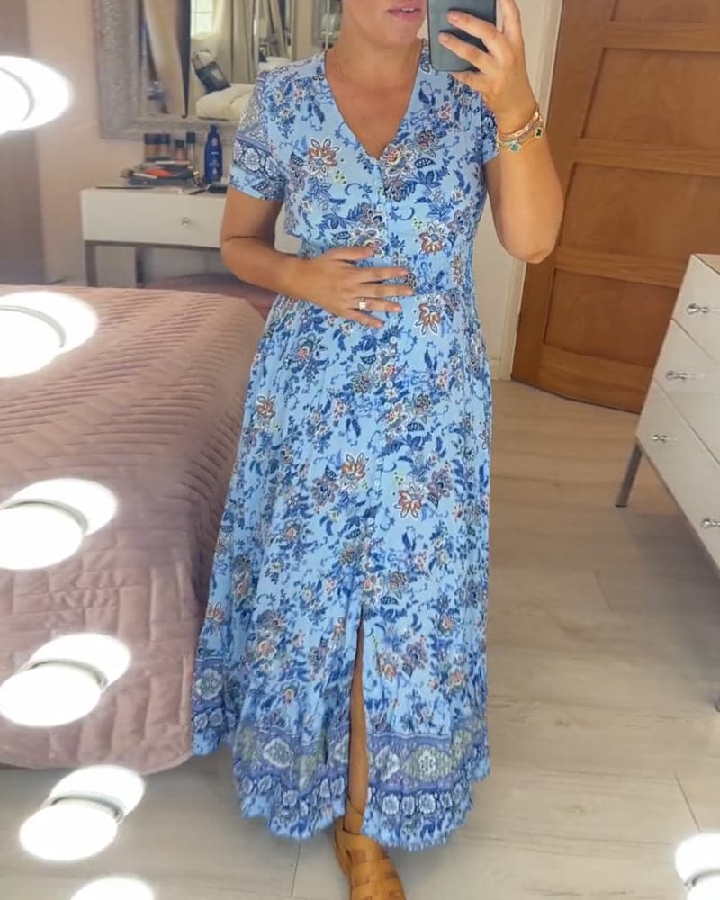 Stilla | Blomsterprintet Maxi Kjole