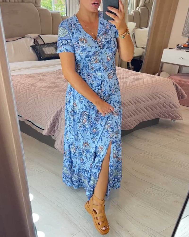 Stilla | Blomsterprintet Maxi Kjole