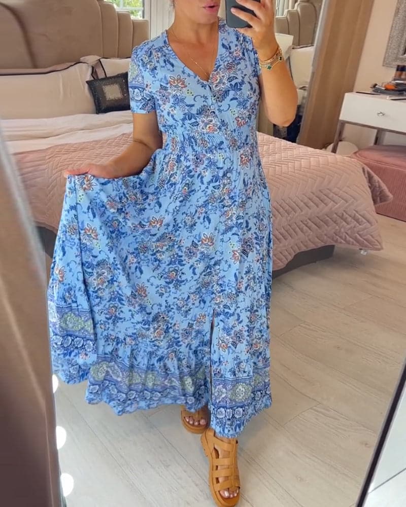 Stilla | Blomsterprintet Maxi Kjole
