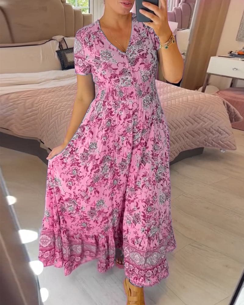 Stilla | Blomsterprintet Maxi Kjole