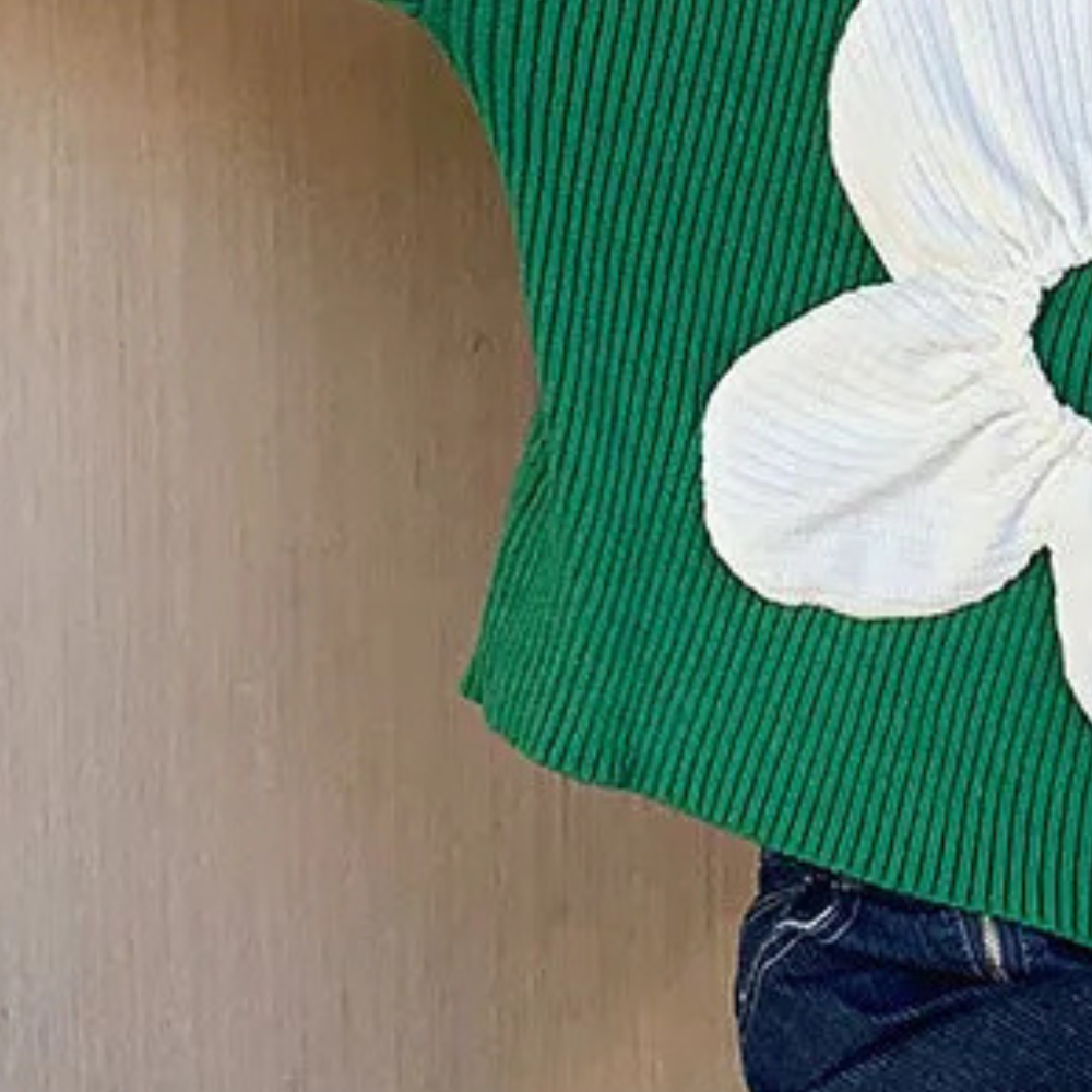 Stilla | Blomstret Sweater Med V-Udskæring Til Damer Levere