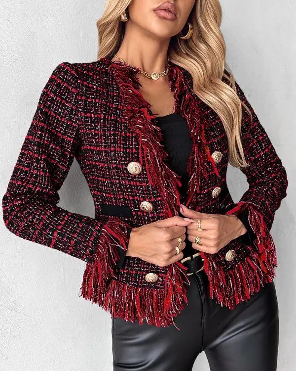 Stilla | Elegante casual jakke med frynser