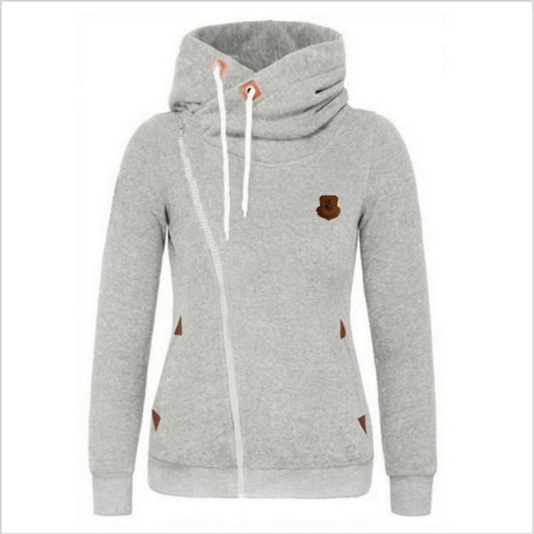 Stilla | Trendy Side Zip Drawstring Hættetrøje