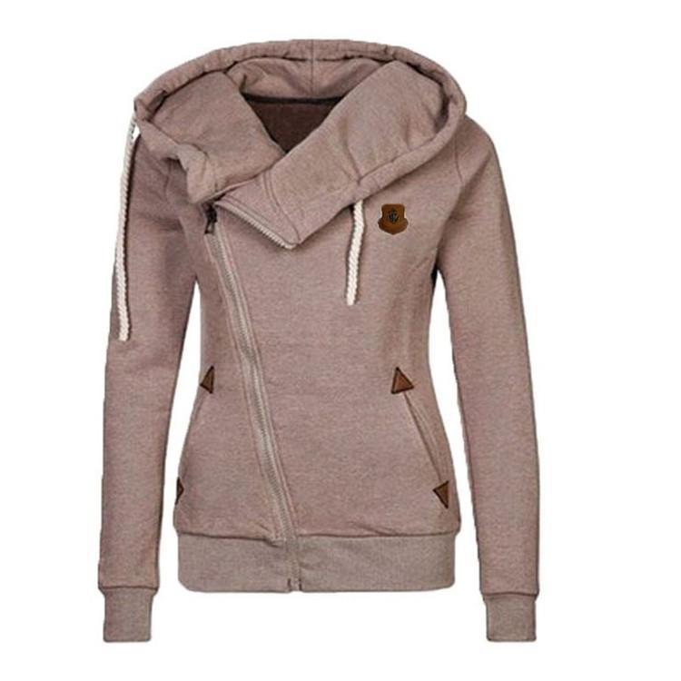 Stilla | Trendy Side Zip Drawstring Hættetrøje