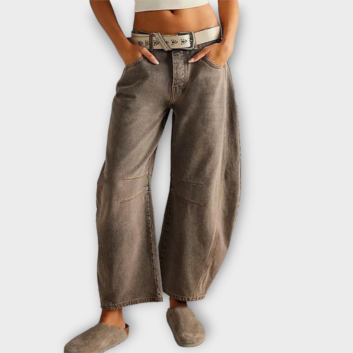 Stilla | Klassiske Jeans med Brede Ben