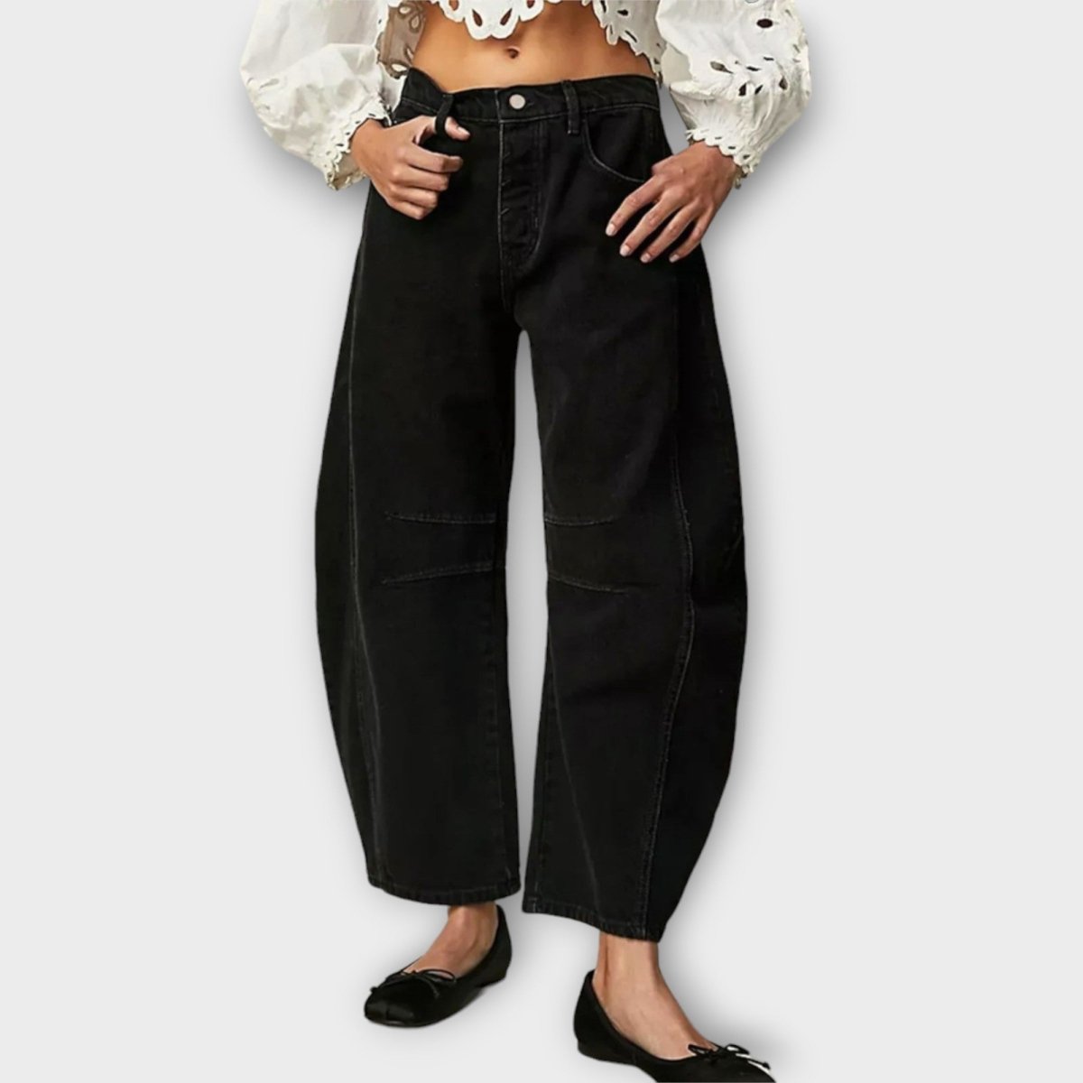 Stilla | Klassiske Jeans med Brede Ben