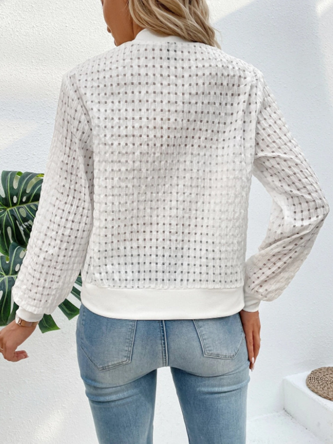 Stilla | Overgangsjakke med lynlås og langærmet design