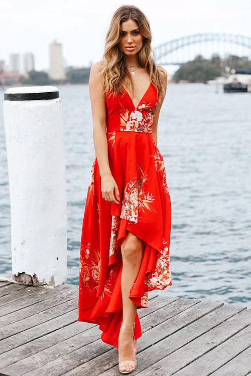 Stilla | Flare Rosætte Crossback Maxi Kjole Online Hot Salg