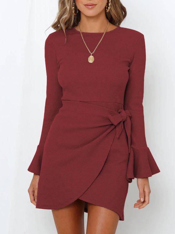 Stilla | Kvinders Kjoler Rynket Lange Ærmer Slim Fit Mini Kjole Online Hot Salg
