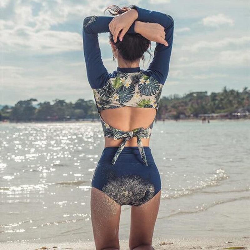 Stilla | Rash Guard Dykning Langærmet Bikini Sæt