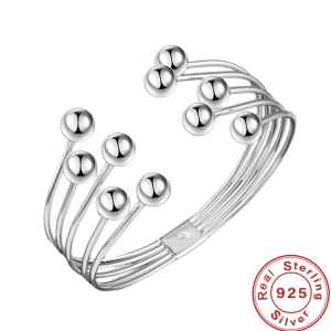 Stilla | Sølv Perle Armbånd