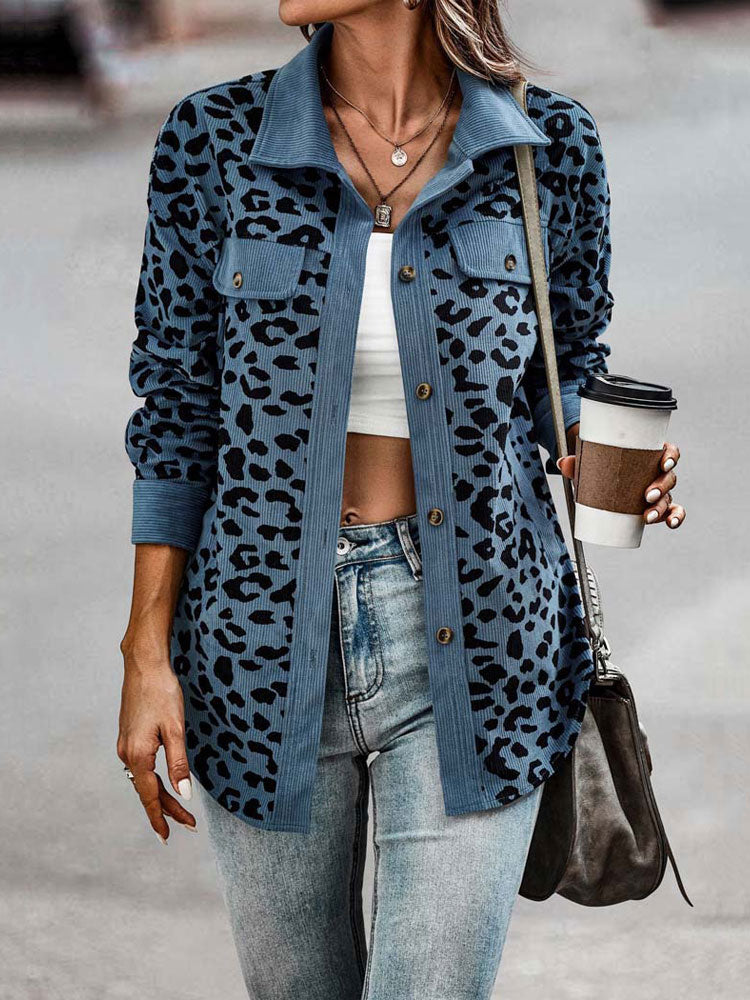 Stilla | Trendy overgangsjakke med leopardmønster