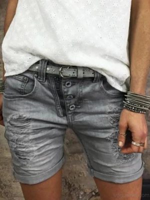 Stilla | Årgang Denim Løse Shorts