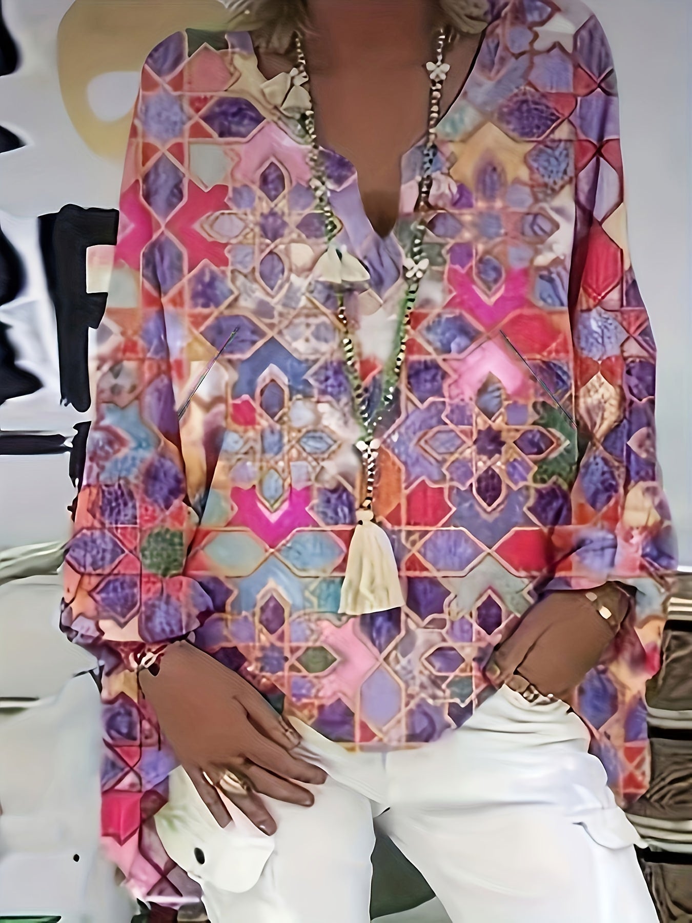 Stilla | Boho Top Store Størrelser Levere