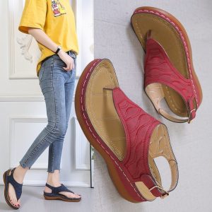 Stilla | Wedge sandals til kvinder i ensfarvet design Hot på udsalg