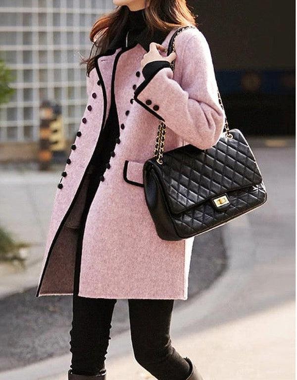 Stilla | Elegant Strikjakke Rosa