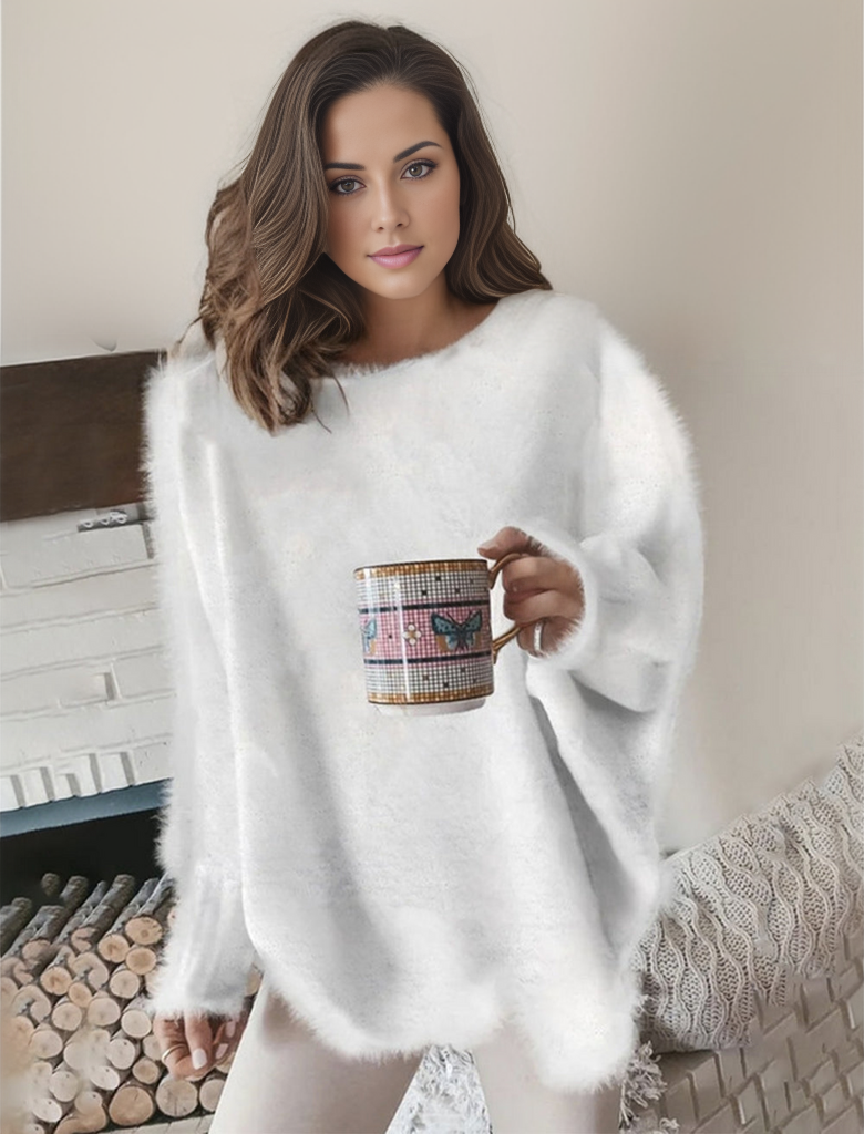 Stilla | Fluffy Sweater With Long Sleeves in a Casual Look