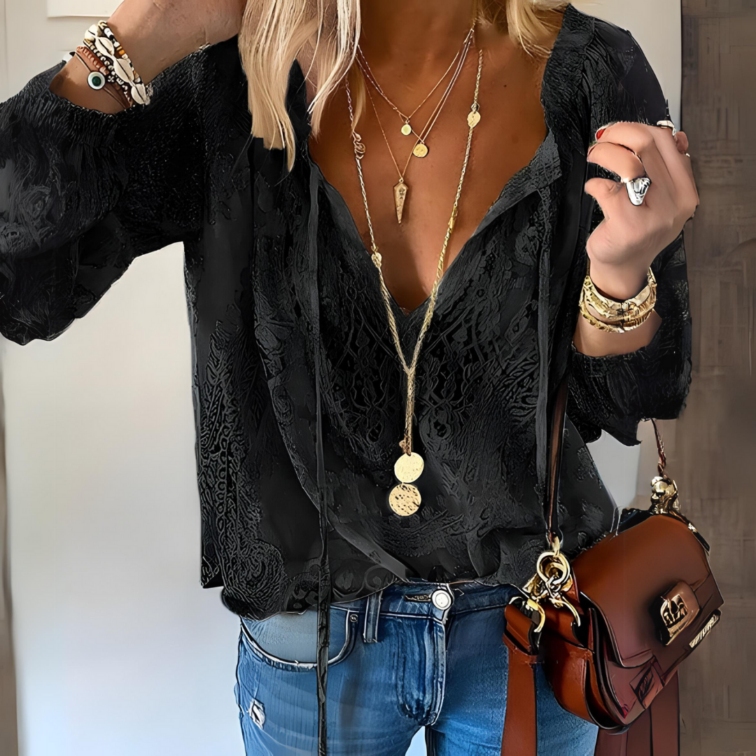 Stilla | Gehäkelte Boho-Bluse für Damen