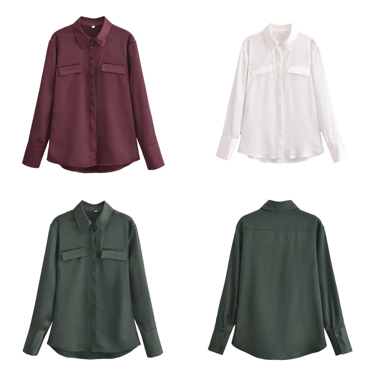 Stilla | Lys Forår Satin Bluse Online nu
