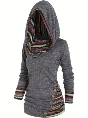 Stilla | Retro Sweatshirt Med Hætte