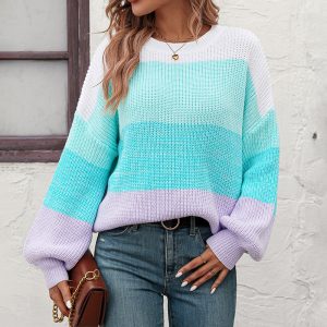 Stilla | Stribet Trendy Trøje med Stil