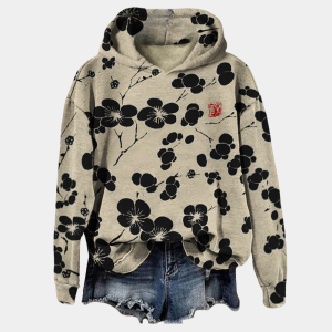 Stilla | Blomster Hoodie Til Damer Online salg