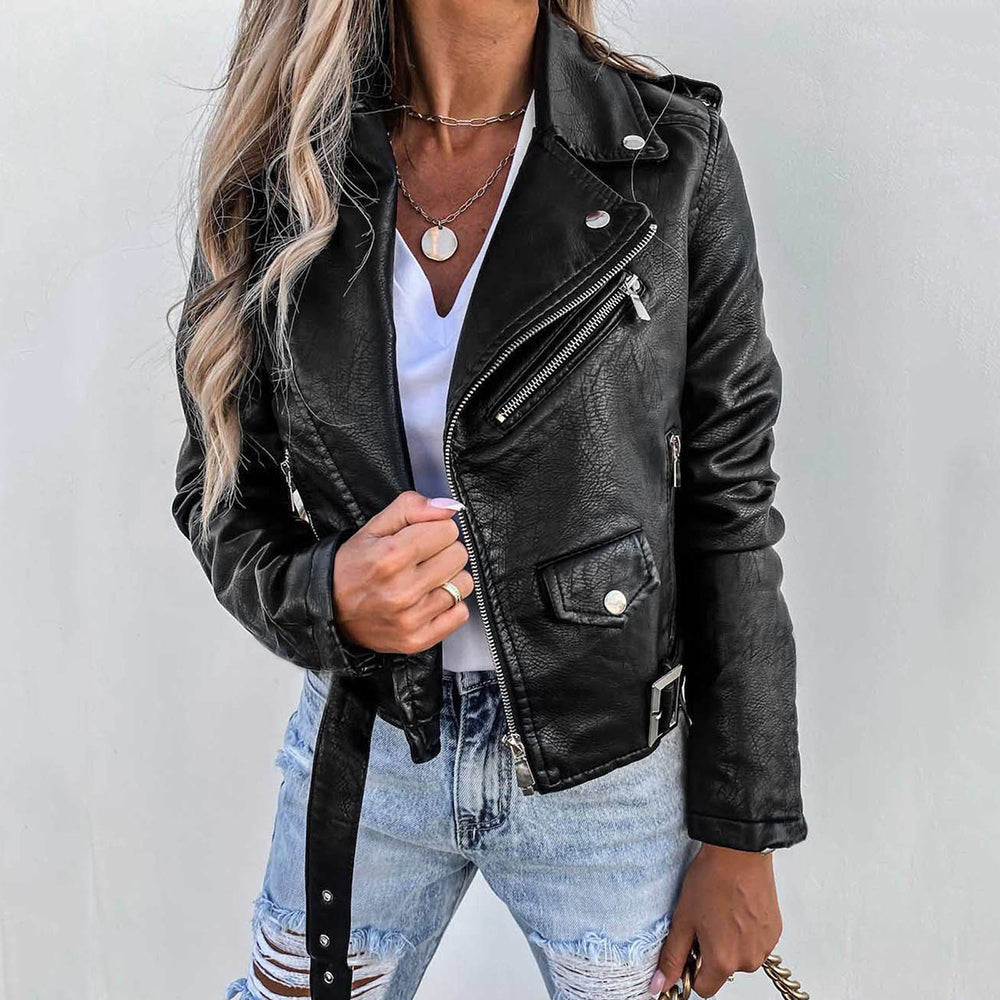 Stilla | Kvinders Bikerjakke Med Revers