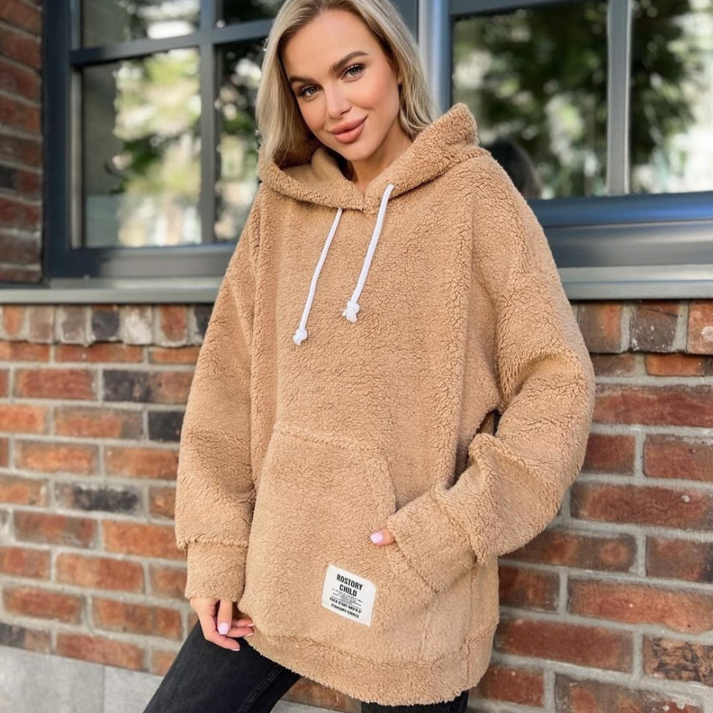 Stilla | Modevenlig Plush Hættetrøje Levere