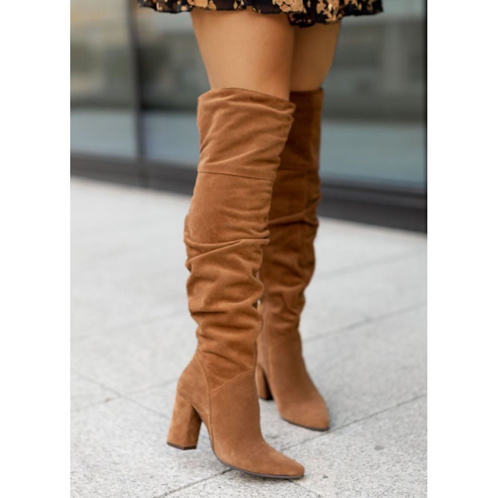 Stilla - over-the-knee slip-on støvler til kvinder