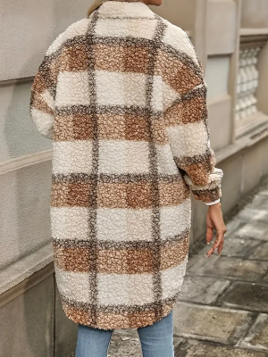 Stilla | Ternet Sherpa-jakke med knapper Online