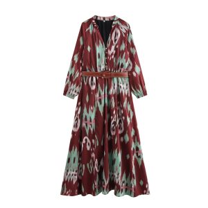 Stilla | Elegant Langærmet Maxi Kjole