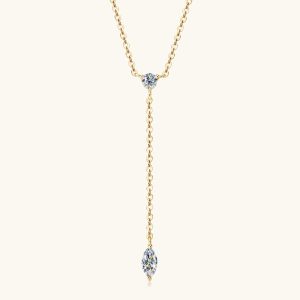 Stilla | Moissanite 925 Sterling Silver Halskæde