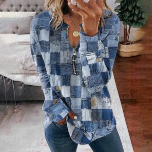 Stilla | Afslappet Denim Trøje