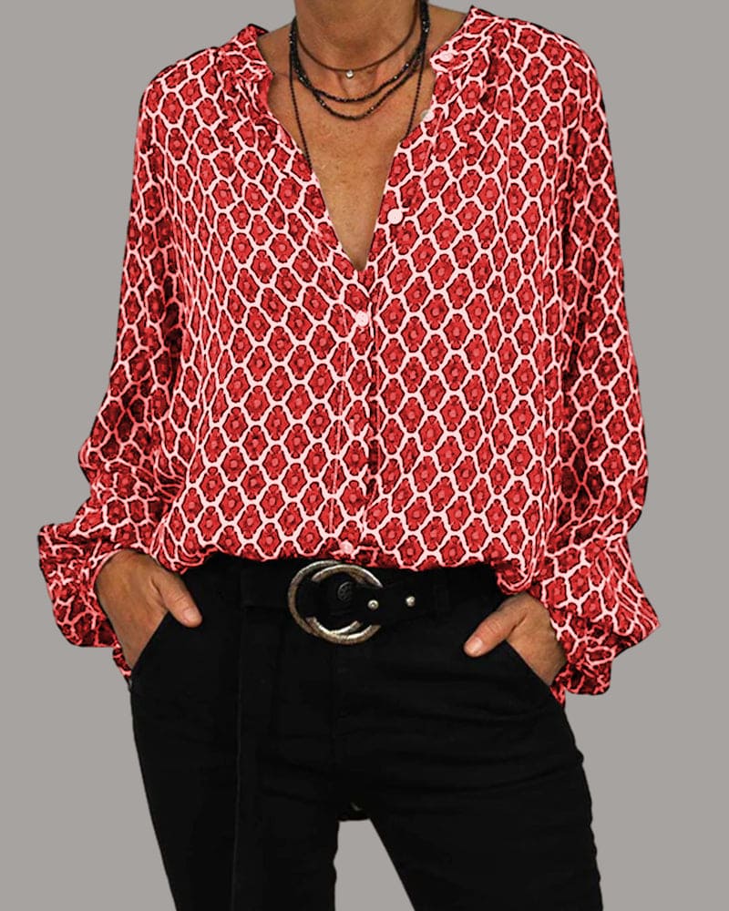 Stilla | Midi Bluse Med Elegance på udsalg