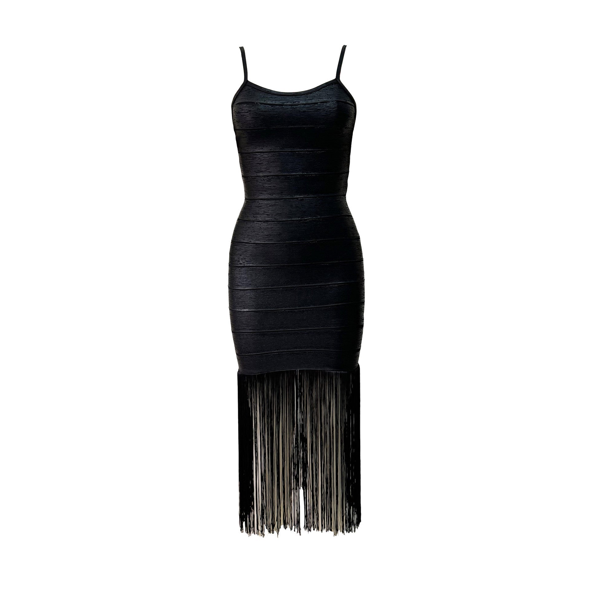 Stilla | Seler Frynse Lim Bandage Kjole Elegante Slank Sexy Kjole Festkjole