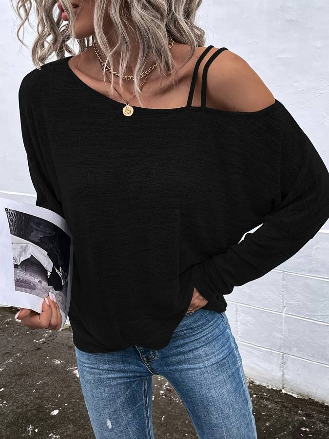 Stilla | Solid Trøje Med Én Skulder