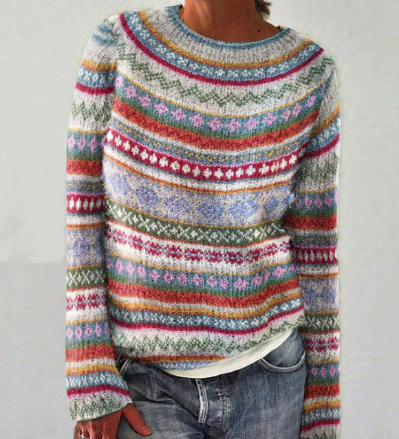Stilla | Sweater Stribet Farve