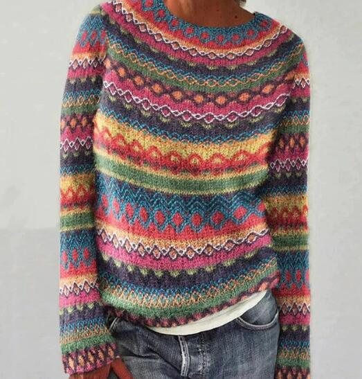 Stilla | Sweater Stribet Farve